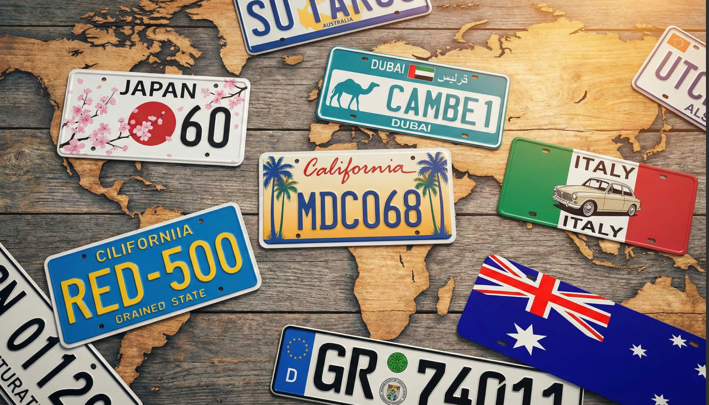 How Different Countries Design Their License Plates
