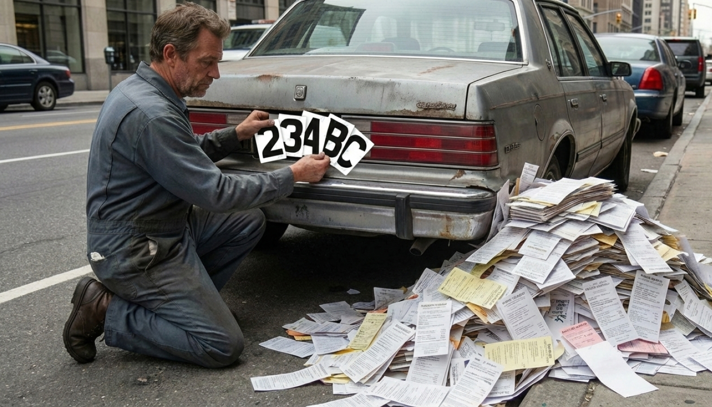 Why drivers experiment with license plate film