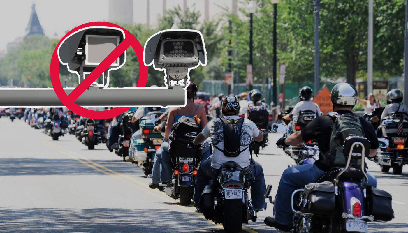 Anti Camera Stickers in Motorcycle Communities