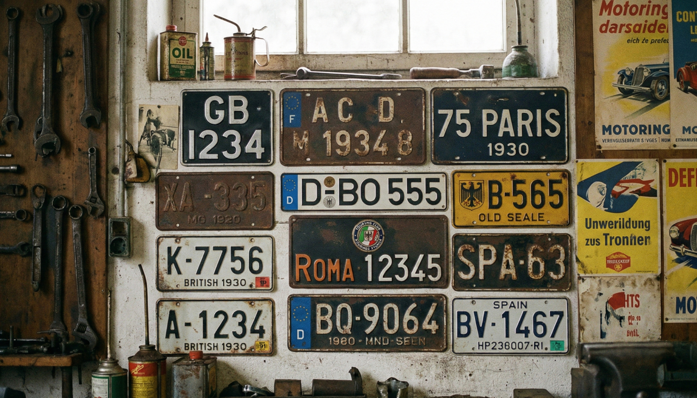 Vintage number plate value